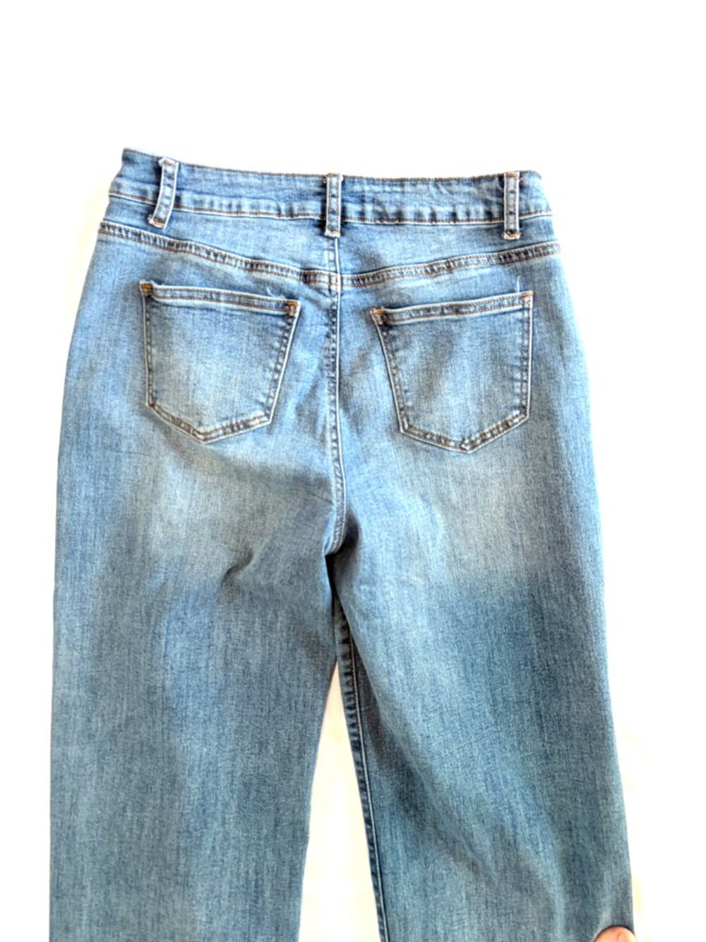 Wax blue jeans 7/28 cotton wide leg - Picture 5 of 8